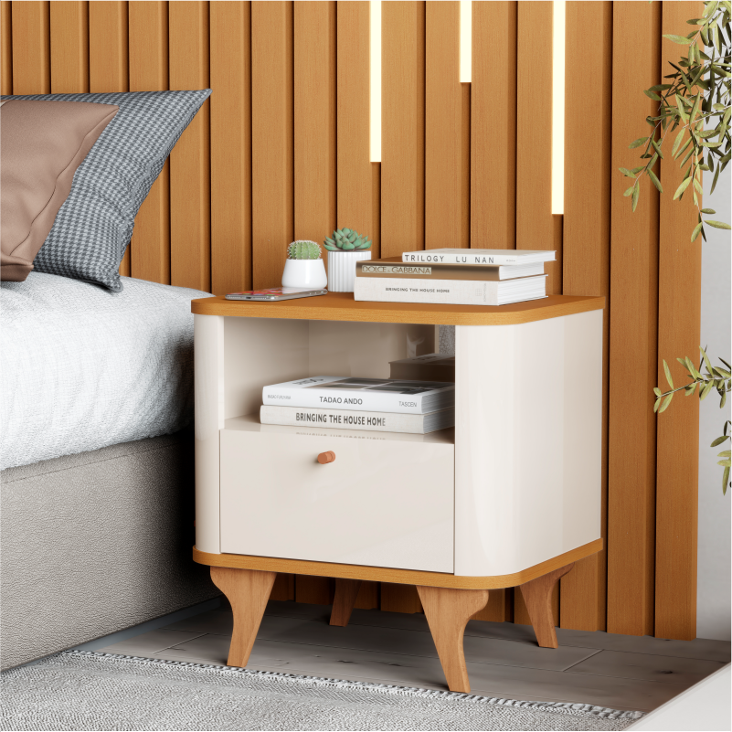 Mesa de Cabeceira Slim Arumã